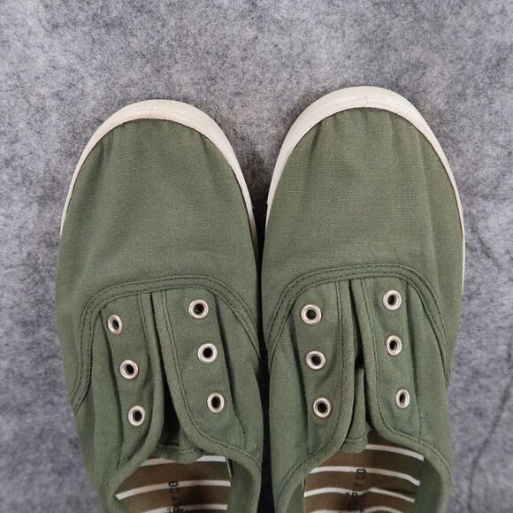 Mossimo Shoes Womens 8 Slip On Sneaker Flats Casual Canvas Green Comfort Active - Picture 7 of 13